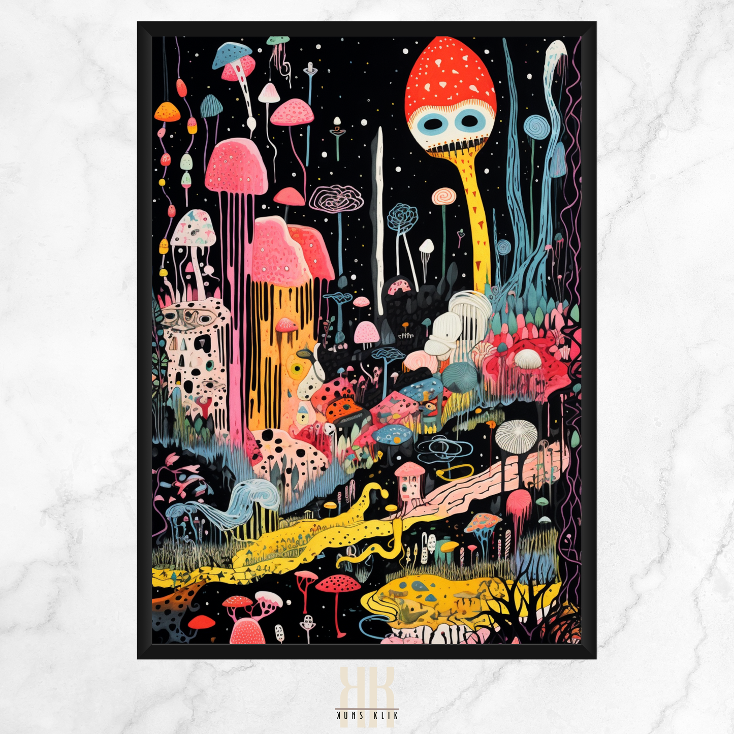 Vivid Trippy Dream Art Print