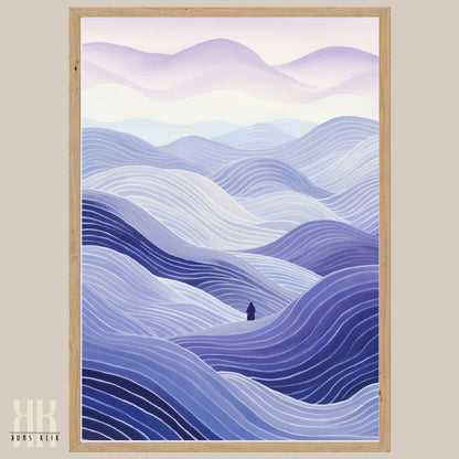 Abstract Flowing Waves Art Prints