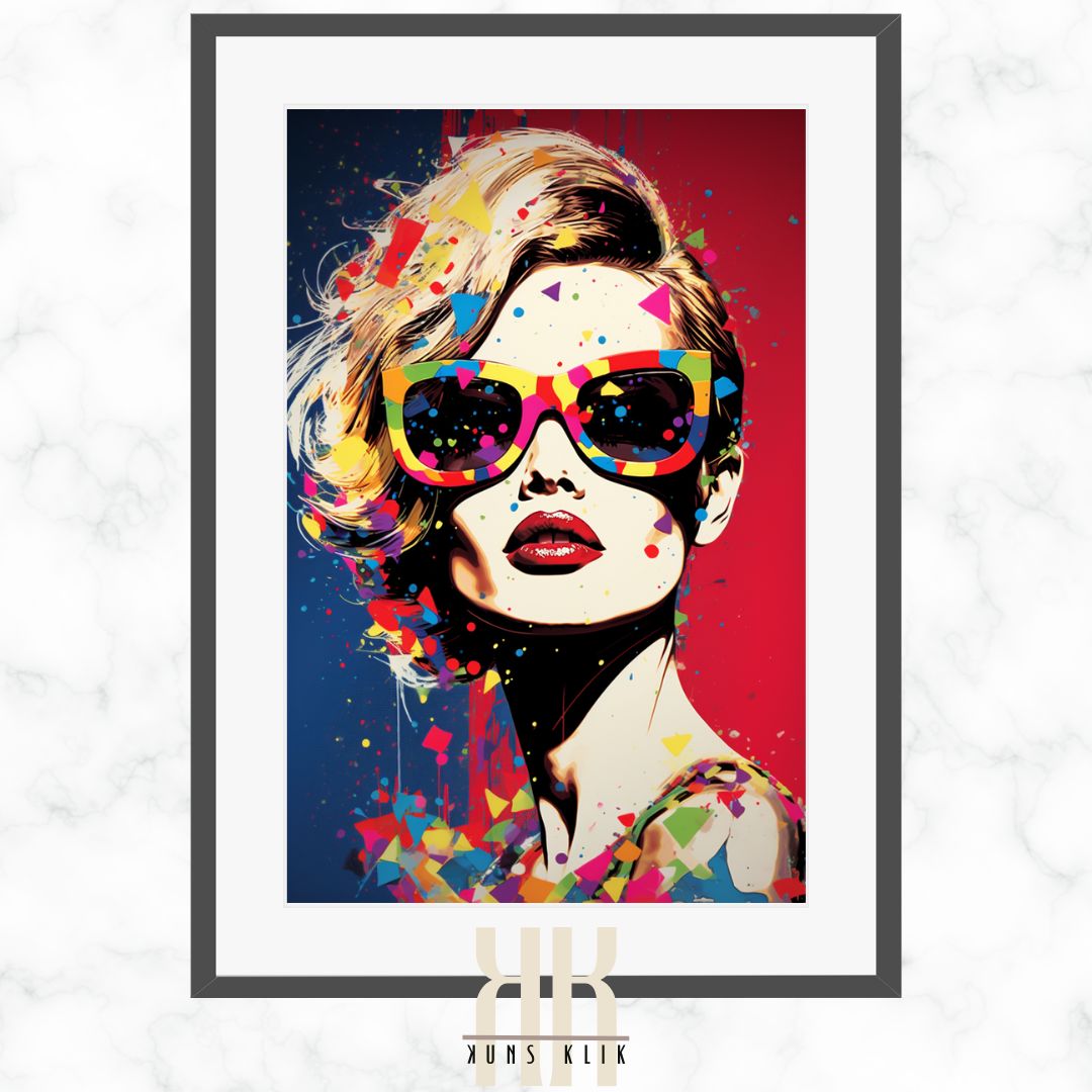 Bold Contrast Pop Art Portrait