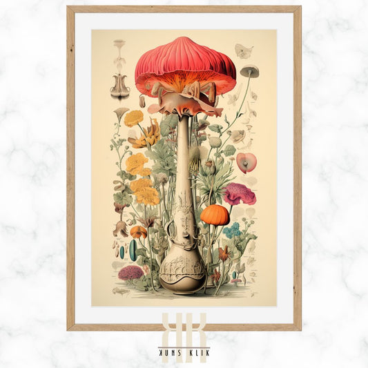 Botanical Fungi and Flora Wall Art