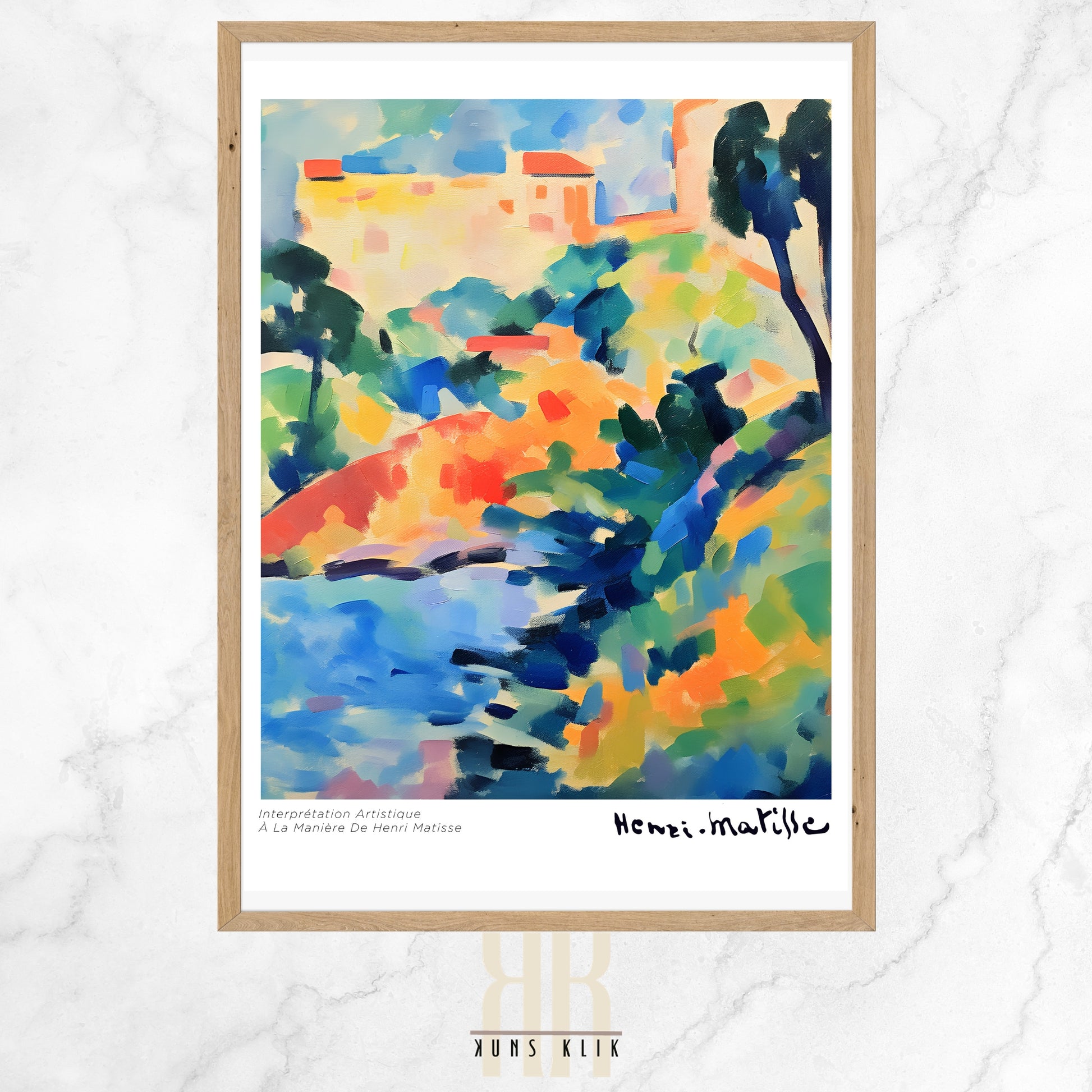 henri matisse art print with heading henri matisse and a quote at the bottom