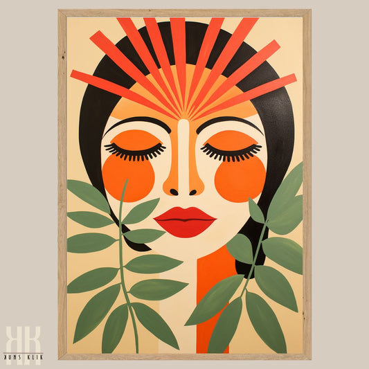 Boho Mid Century Modern Sun Mountain Women - 2