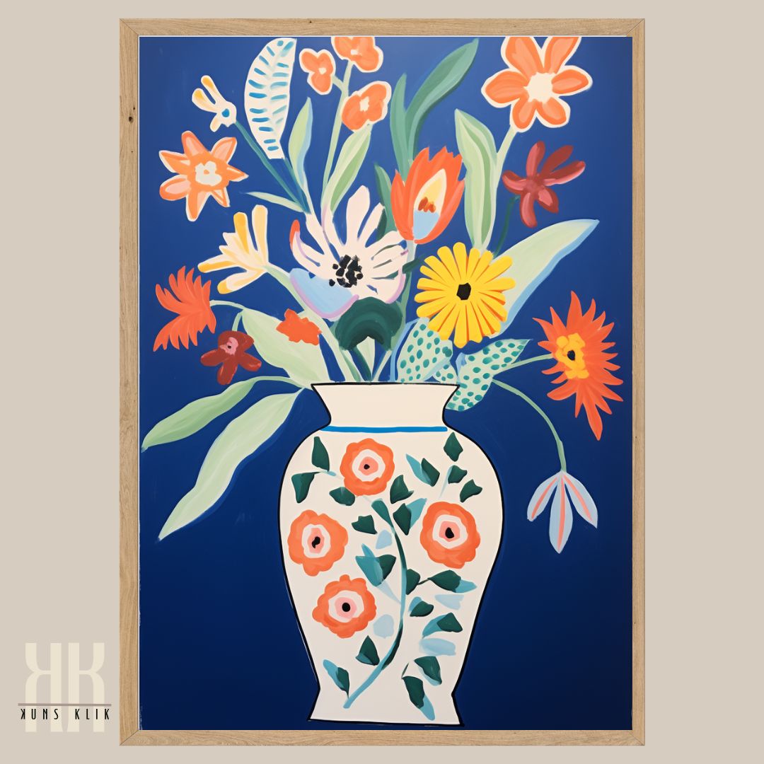 Vibrant Flower Bouquet Contemporary Wall Art - 5