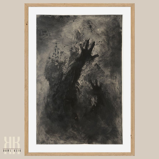 Dark Abstract Goya Inspired Wall Art