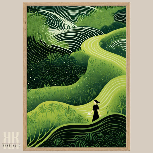 Zen Green Minimalist Wall Art
