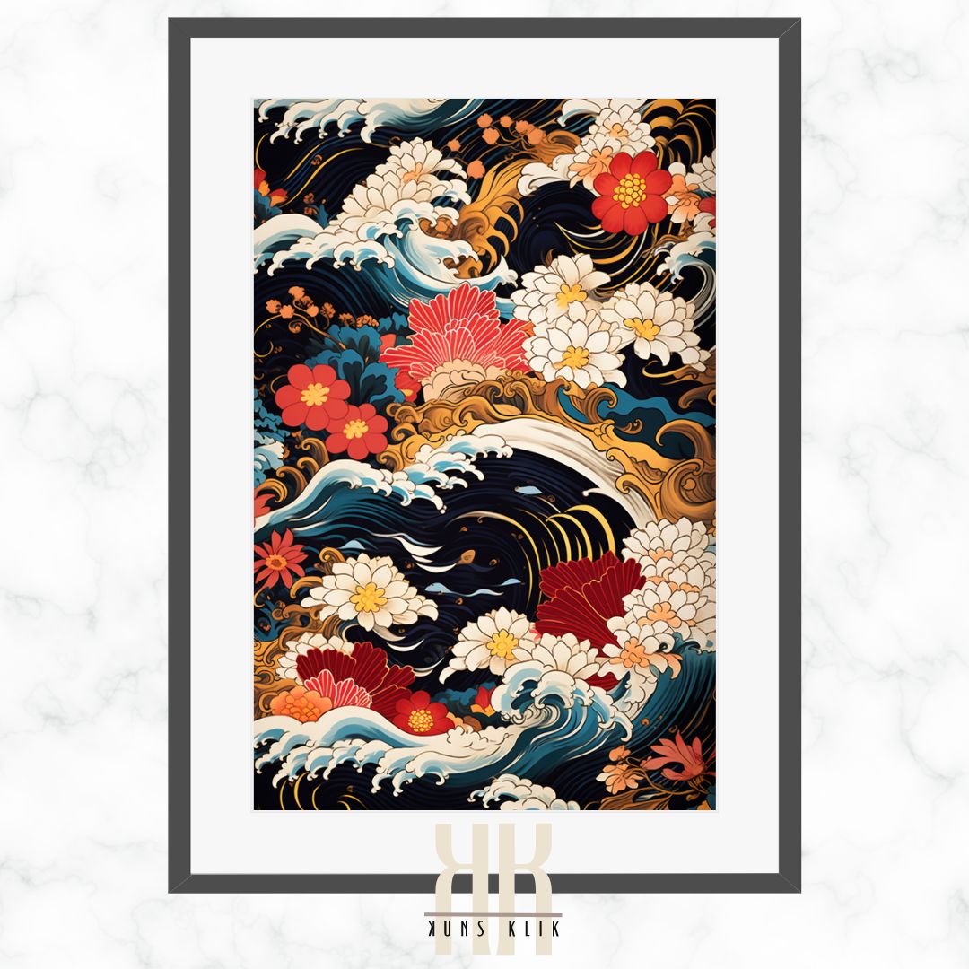 Vibrant Edo Period Inspired Art