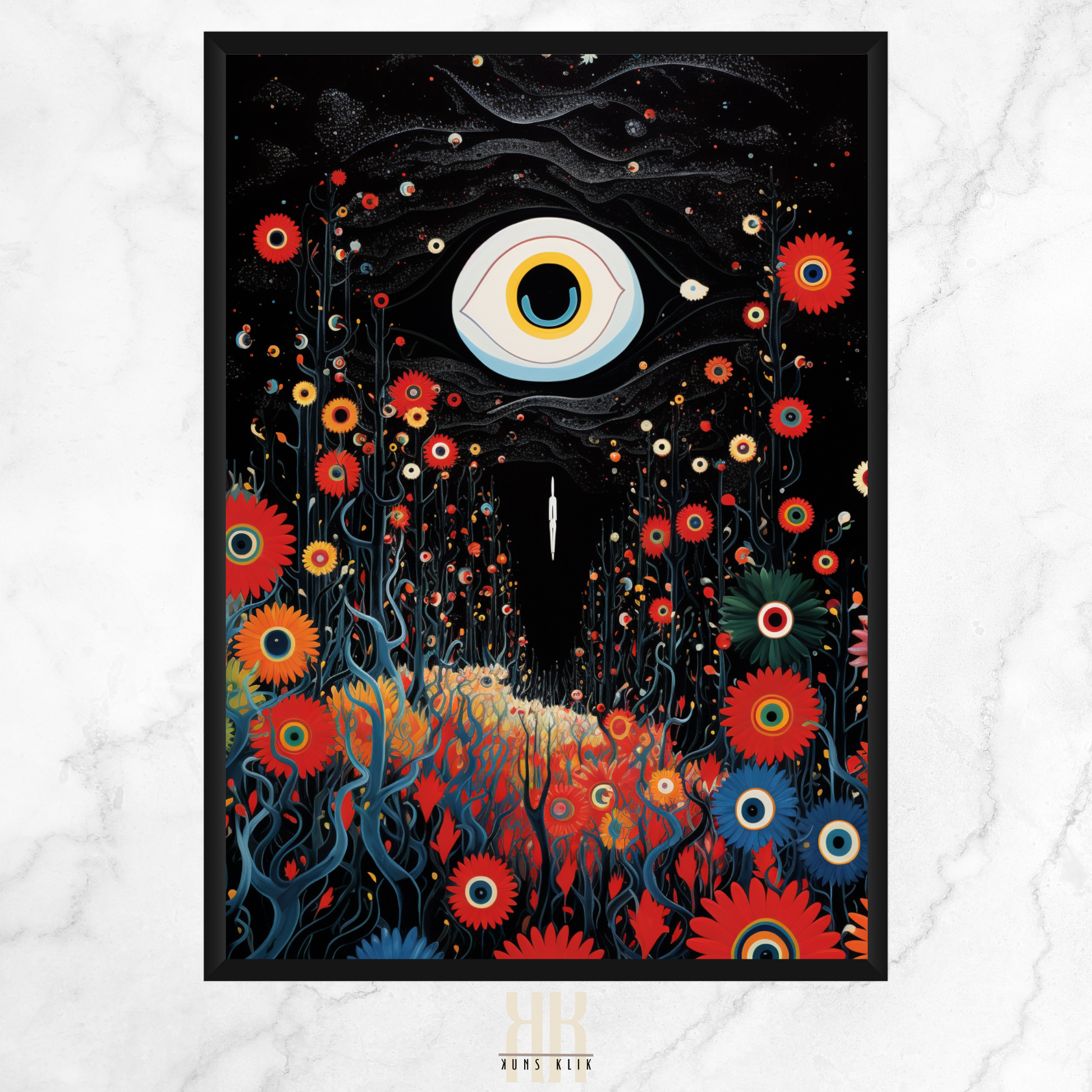 Weird Psychedelic Eye Art Print