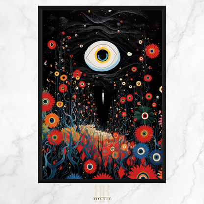 Weird Psychedelic Eye Art Print