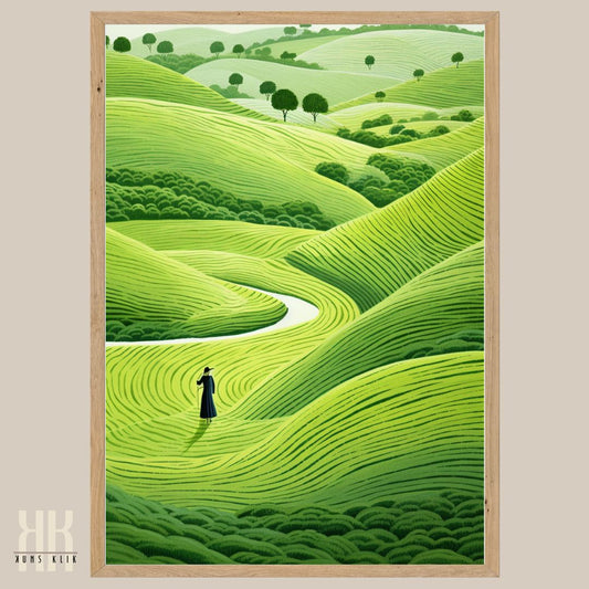 Modern Abstract Green Art