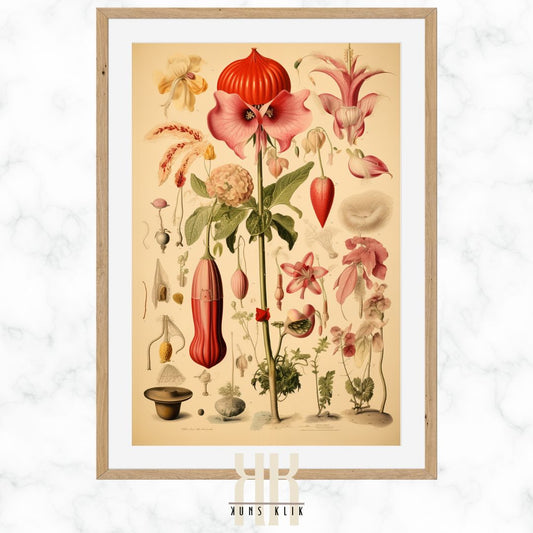 Floral Botanical Scientific Poster Print