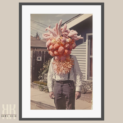 Unique Coral and Tentacle Art Print in 1950s Style Photography
