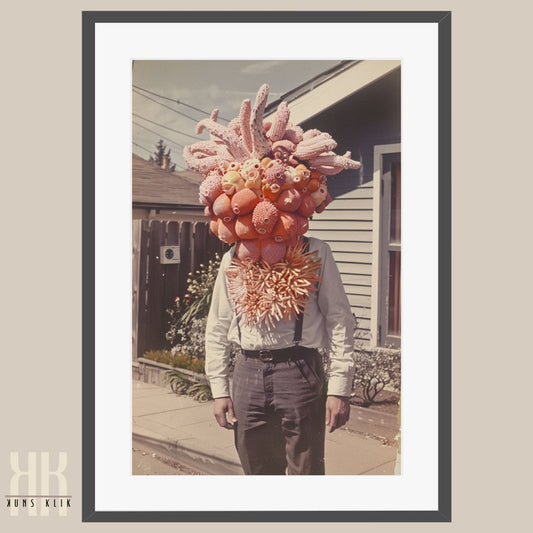 Unique Coral and Tentacle Art Print in 1950s Style Photography
