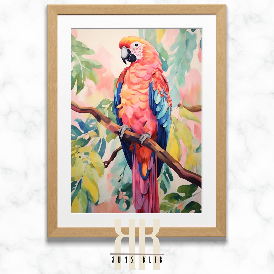 Modern Parrot Wall Art