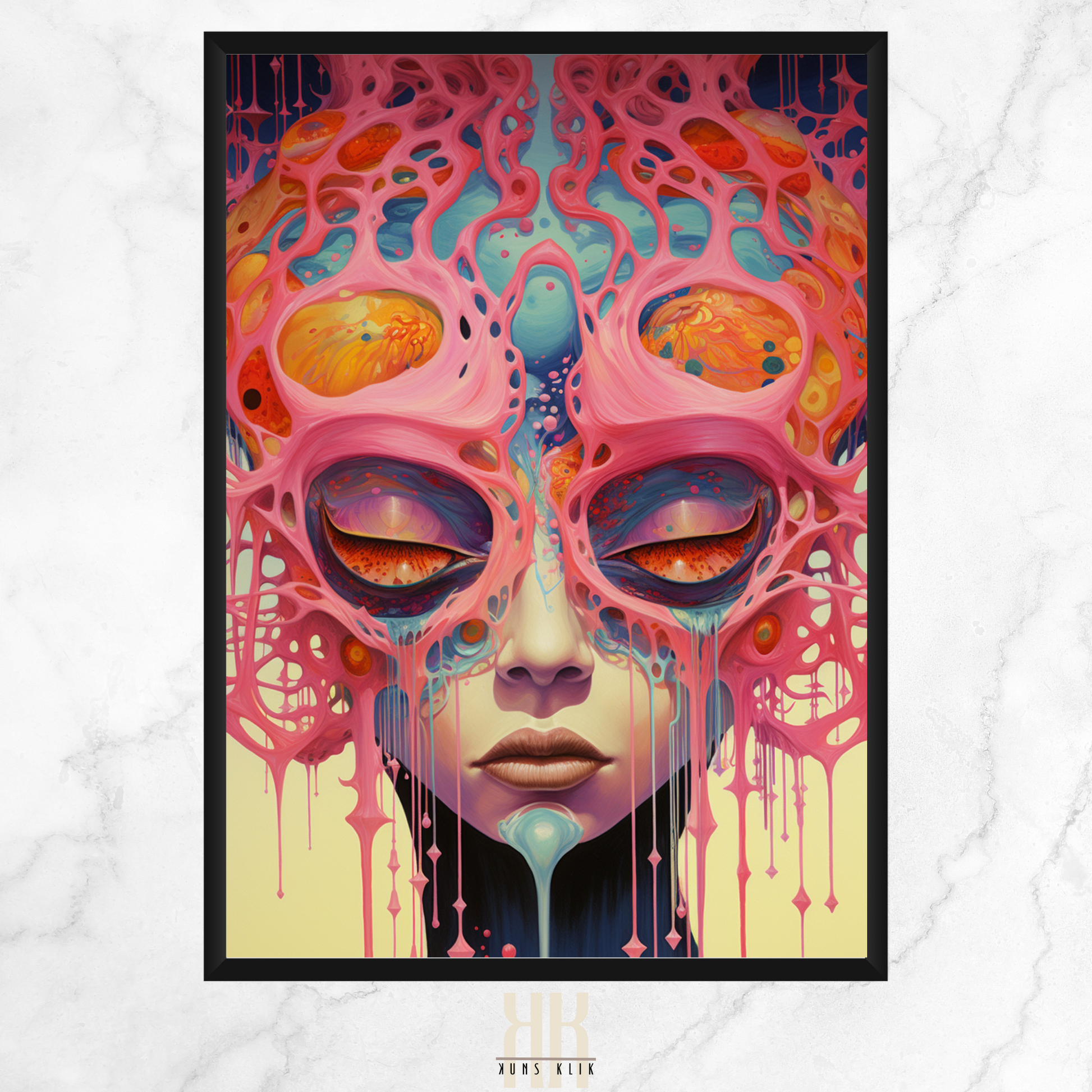 Otherworldly Surreal Portrait Painting Print