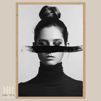 Modern Black and White Abstract Fashion Wall Decor