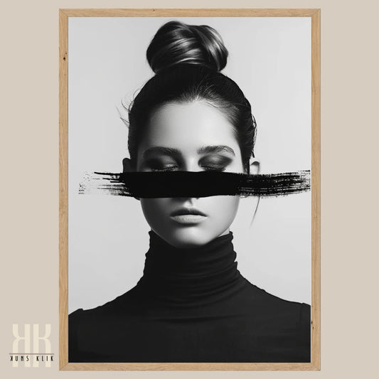 Modern Black and White Abstract Fashion Wall Decor