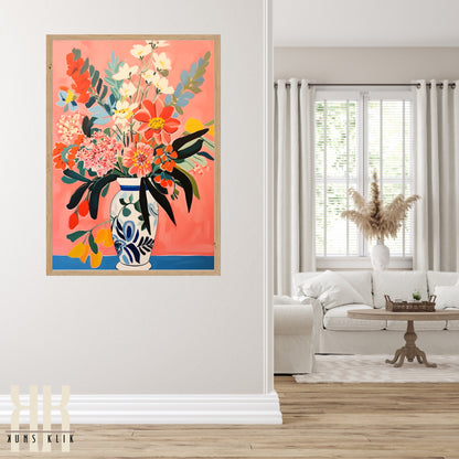 Vibrant Flower Bouquet Contemporary Wall Art - 4