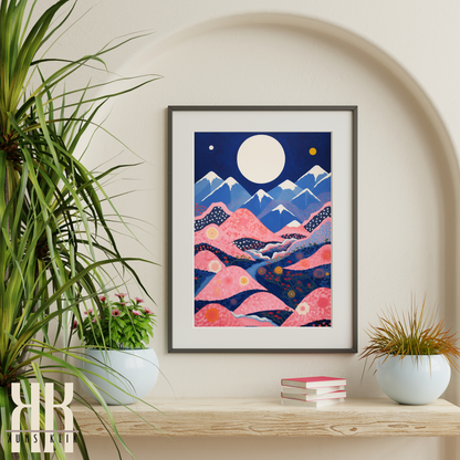 Celestial Wall Art Moon and Stars Art Prints - 6