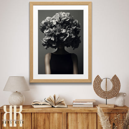 Black and White Floral Fantasy - 8