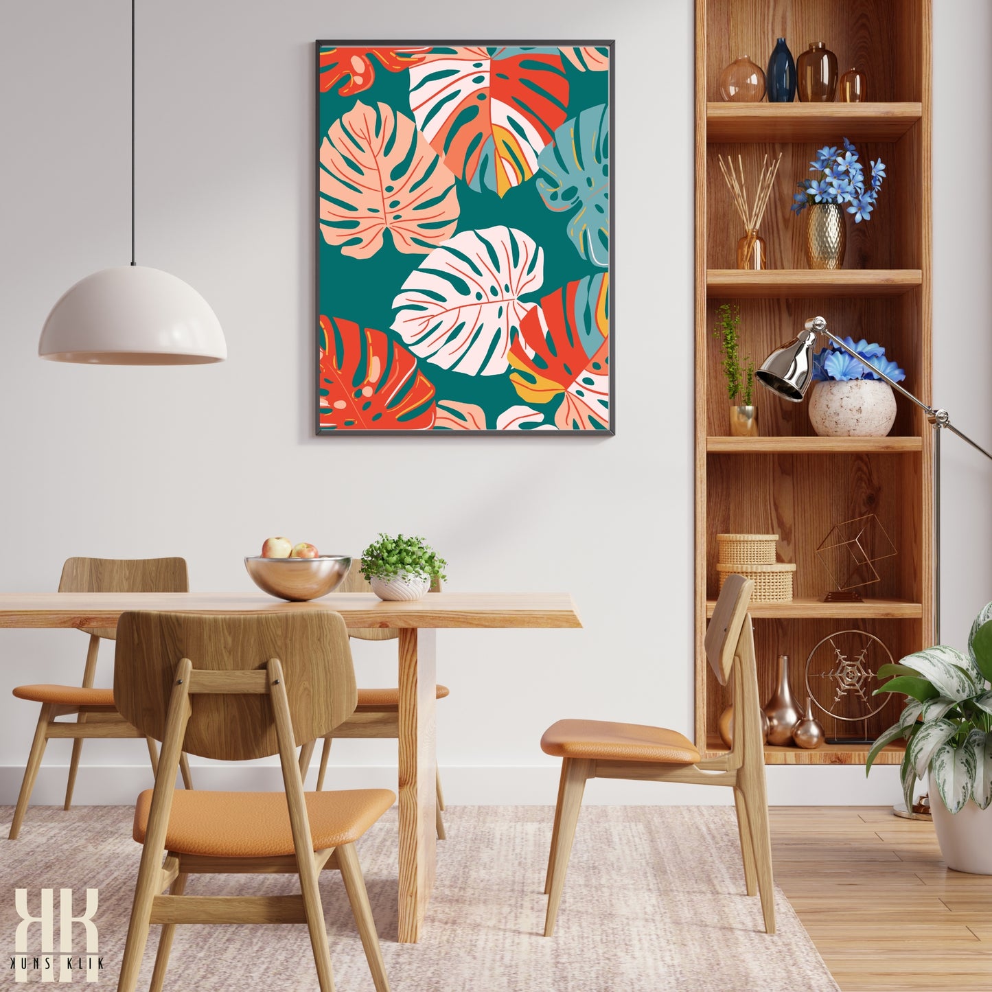 Colourful Contemporary Wall Art Poster - 1