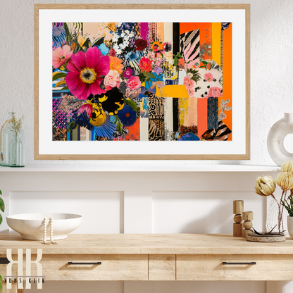 Exotic Vintage Collage Art – Modern Boho Art Print