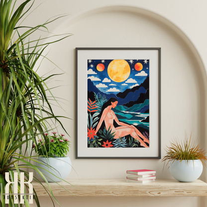 Celestial Wall Art Moon and Stars Art Prints - 11