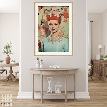 Vintage Elegant Woman Portrait Prints - 1