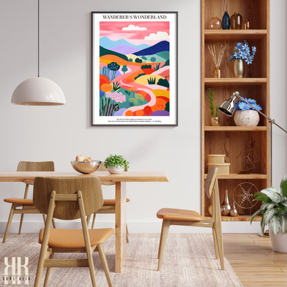 Colourful Contemporary Wall Art Poster - 29