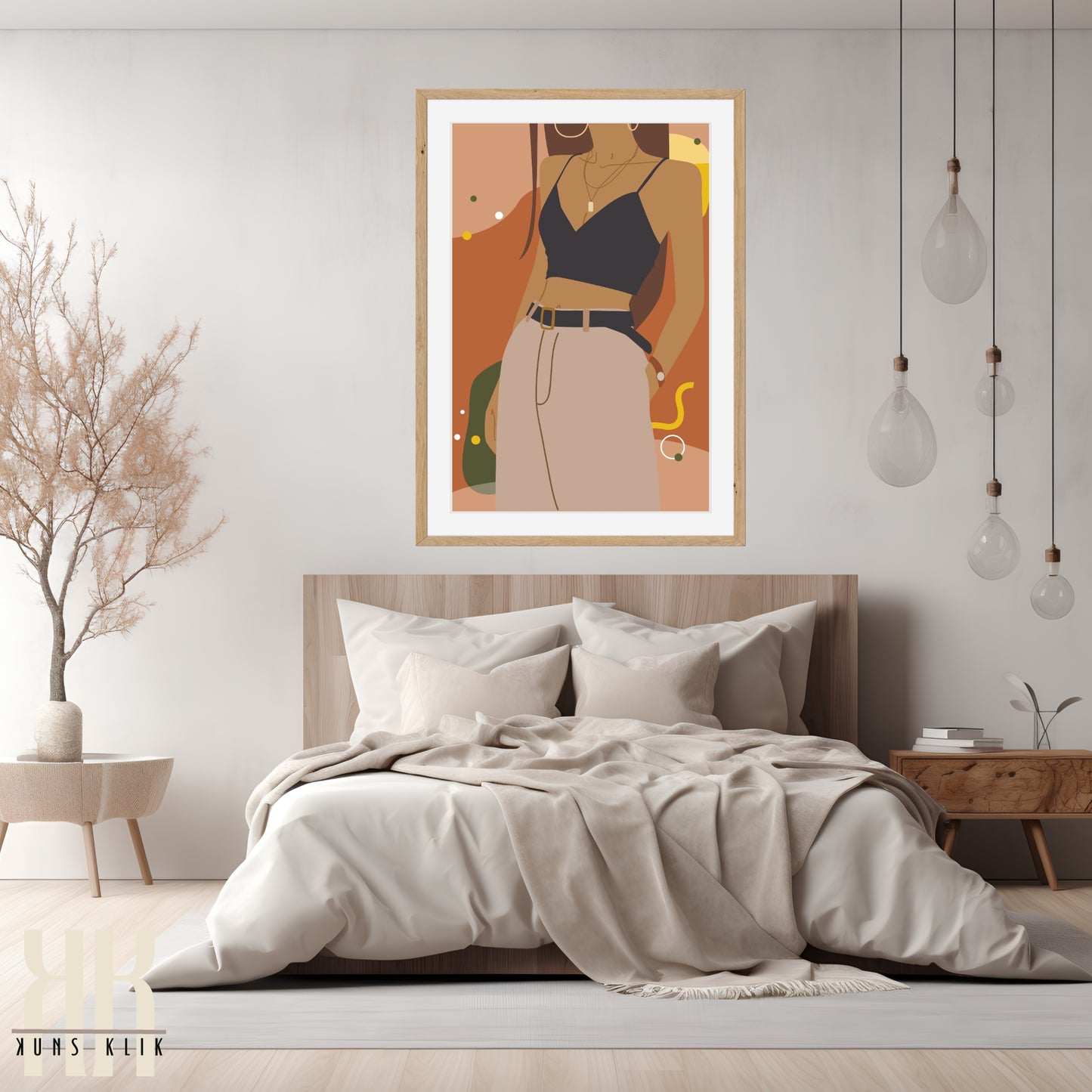 Boho Fashion Woman Art Print - 9