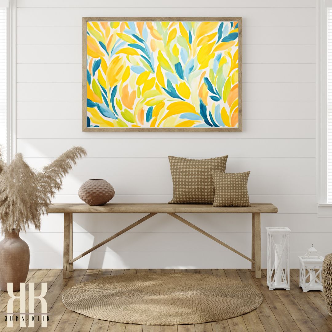 Bright Summer Botanical Wall Art