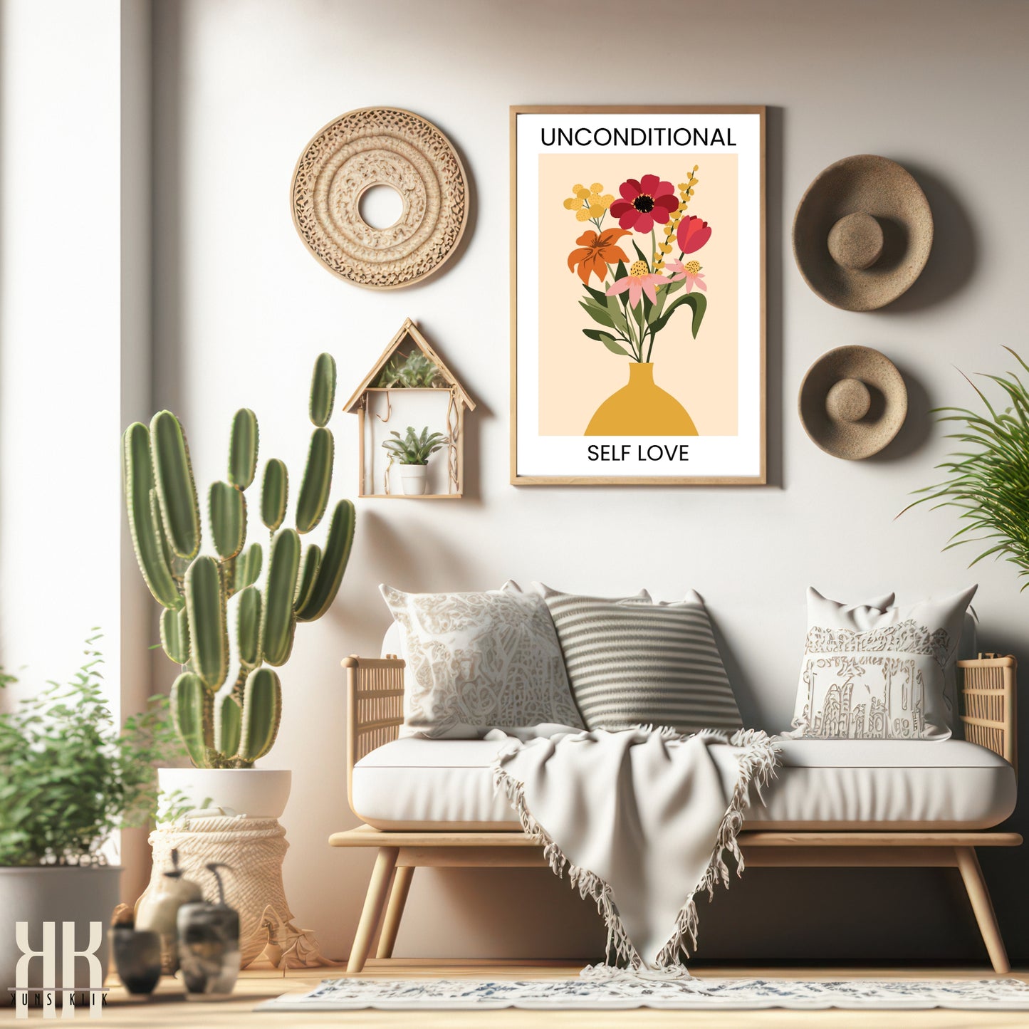 Flower Motivation Flower Pattern Art Print - 4