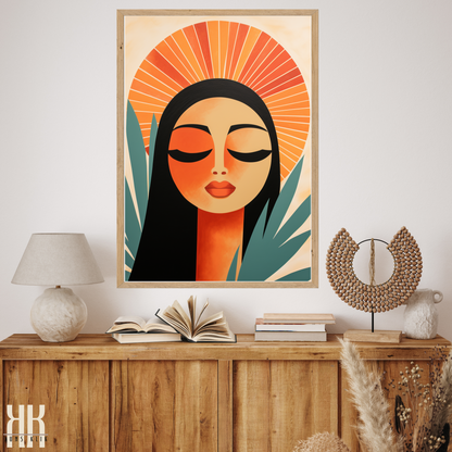 Boho Mid Century Modern Sun Mountain Women - 12