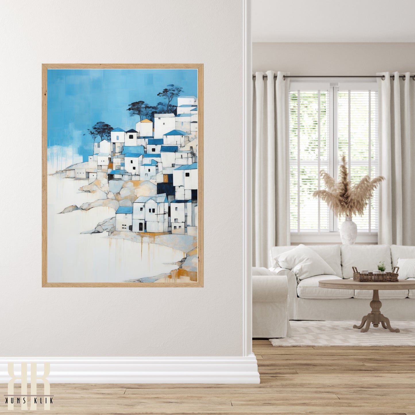 Nautical Theme Coastal Town Artwork - 5