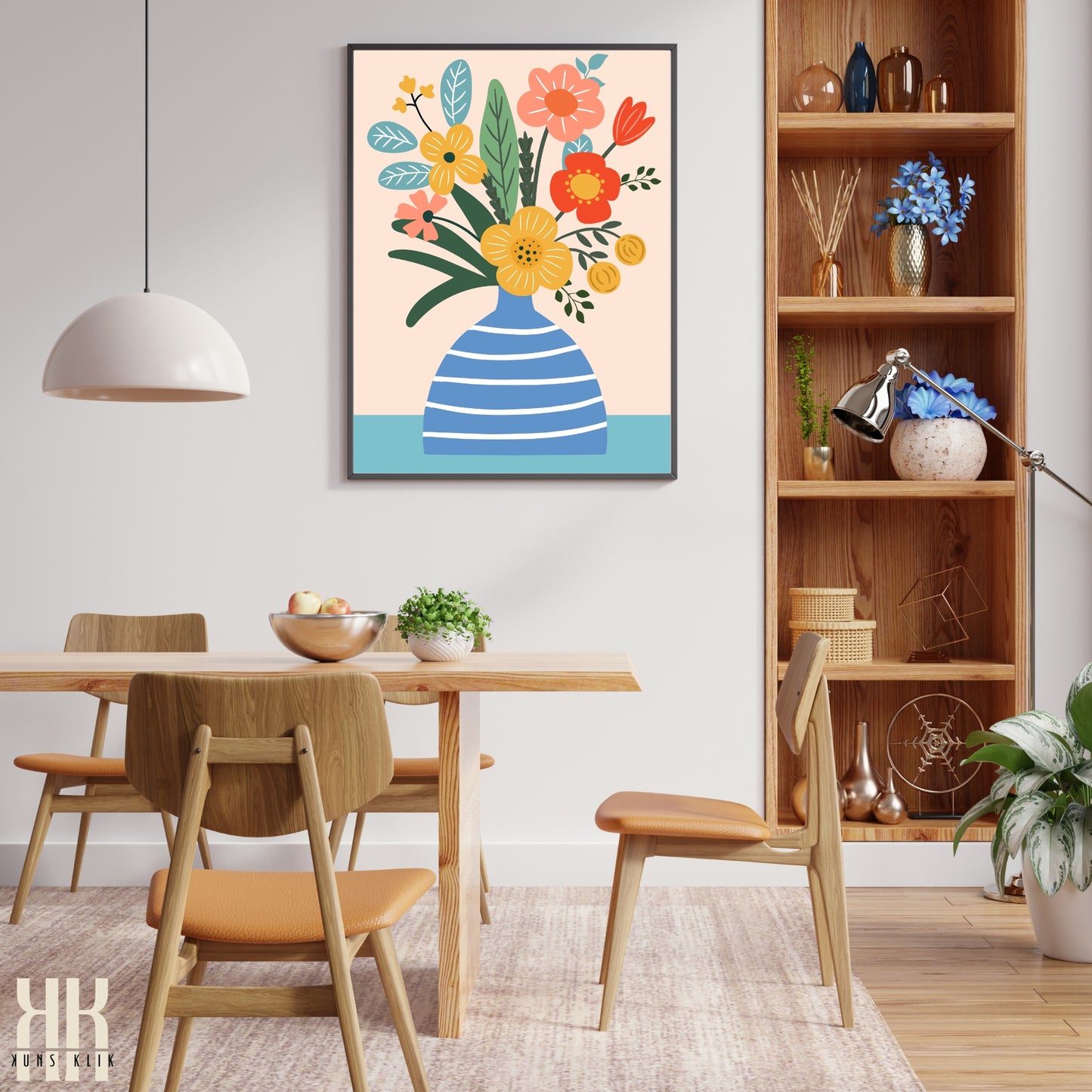 Colourful Contemporary Wall Art Poster - 4