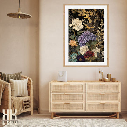 Rich Colour Floral Arrangement Wall Art