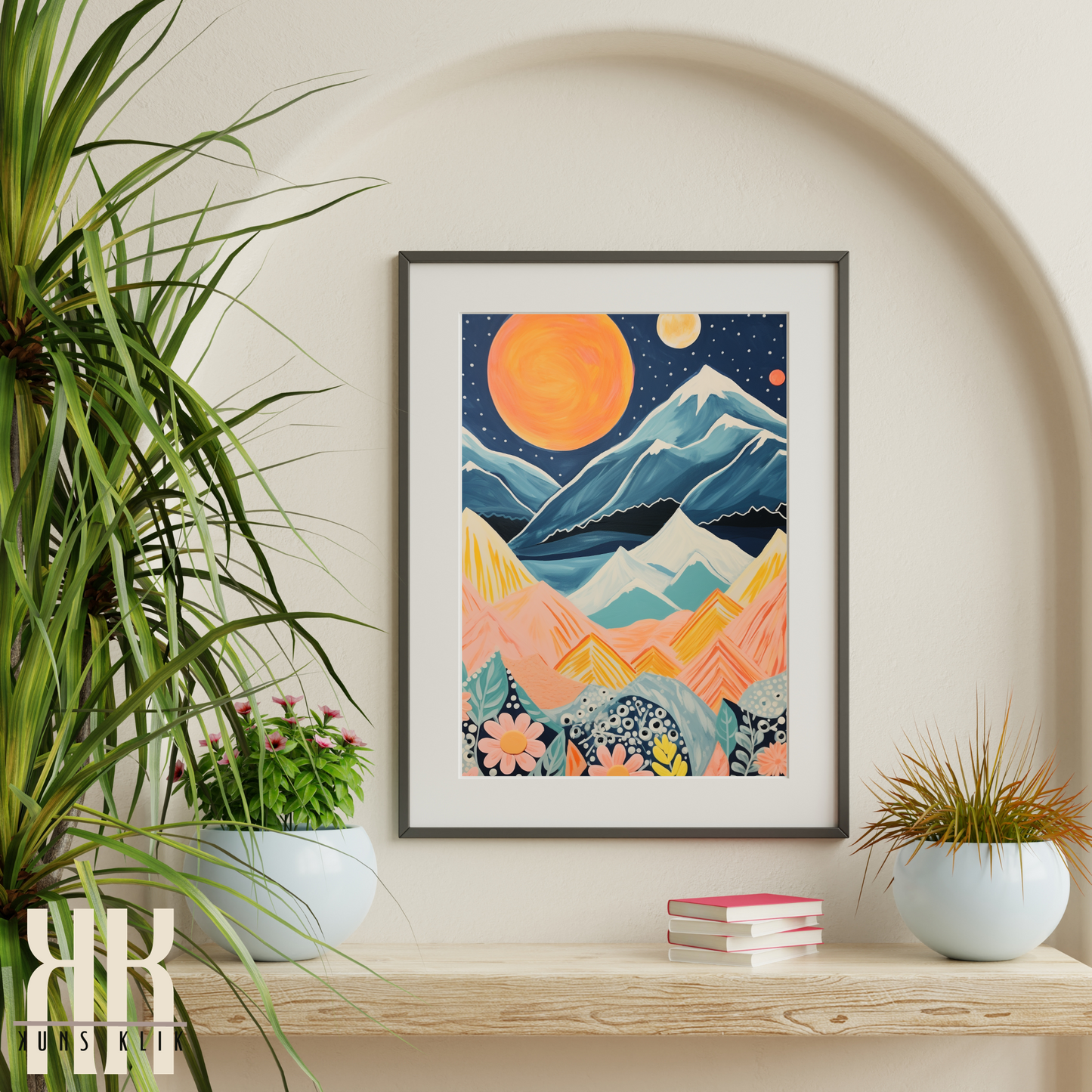 Celestial Wall Art Moon and Stars Art Prints - 8