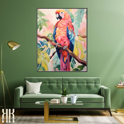 Modern Parrot Wall Art