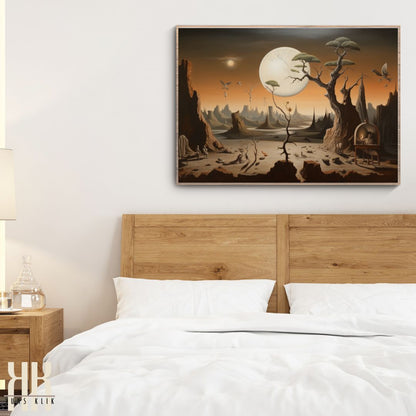 Strange Desolate Desert World Art Print