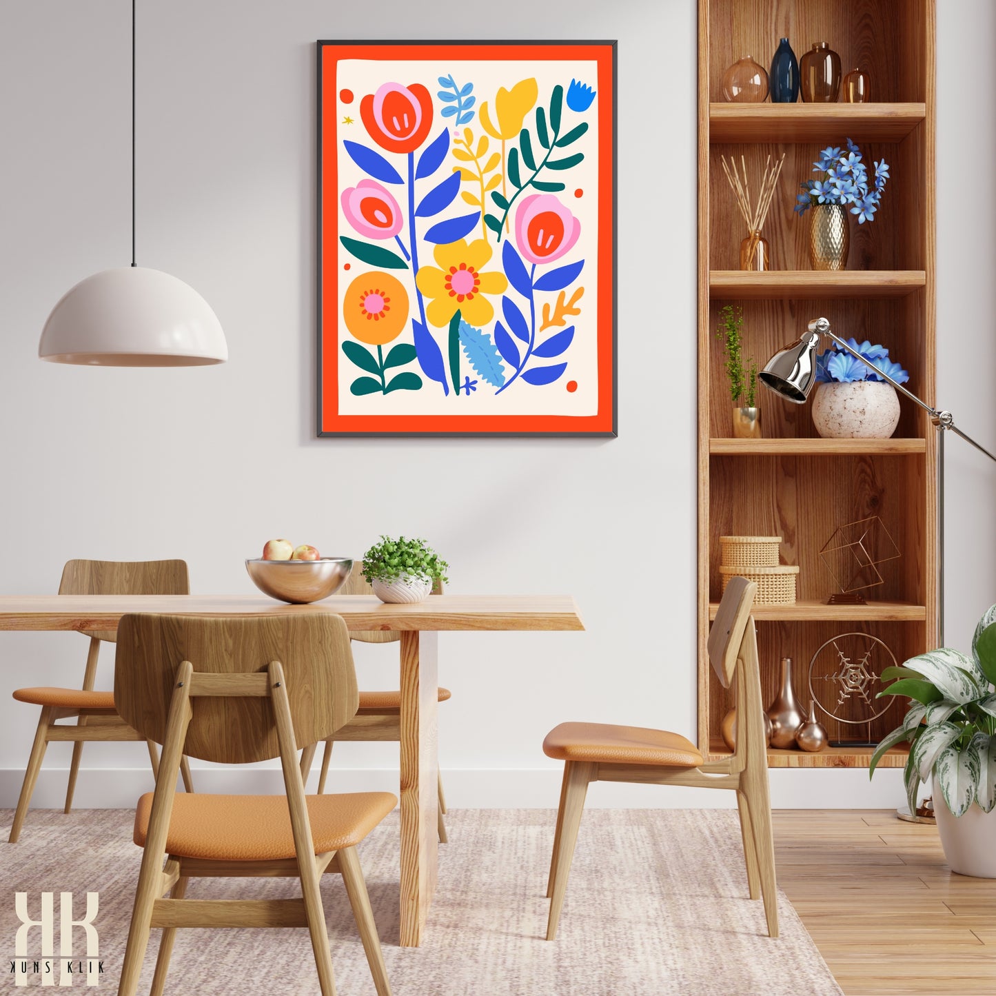 Colourful Contemporary Wall Art Poster - 38