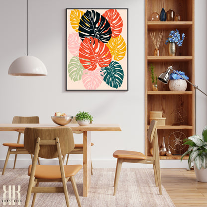 Colourful Contemporary Wall Art Poster - 6