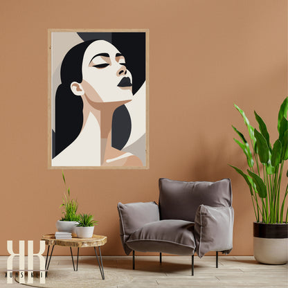 Chic Minimalist Abstract Female Wall Art - 3