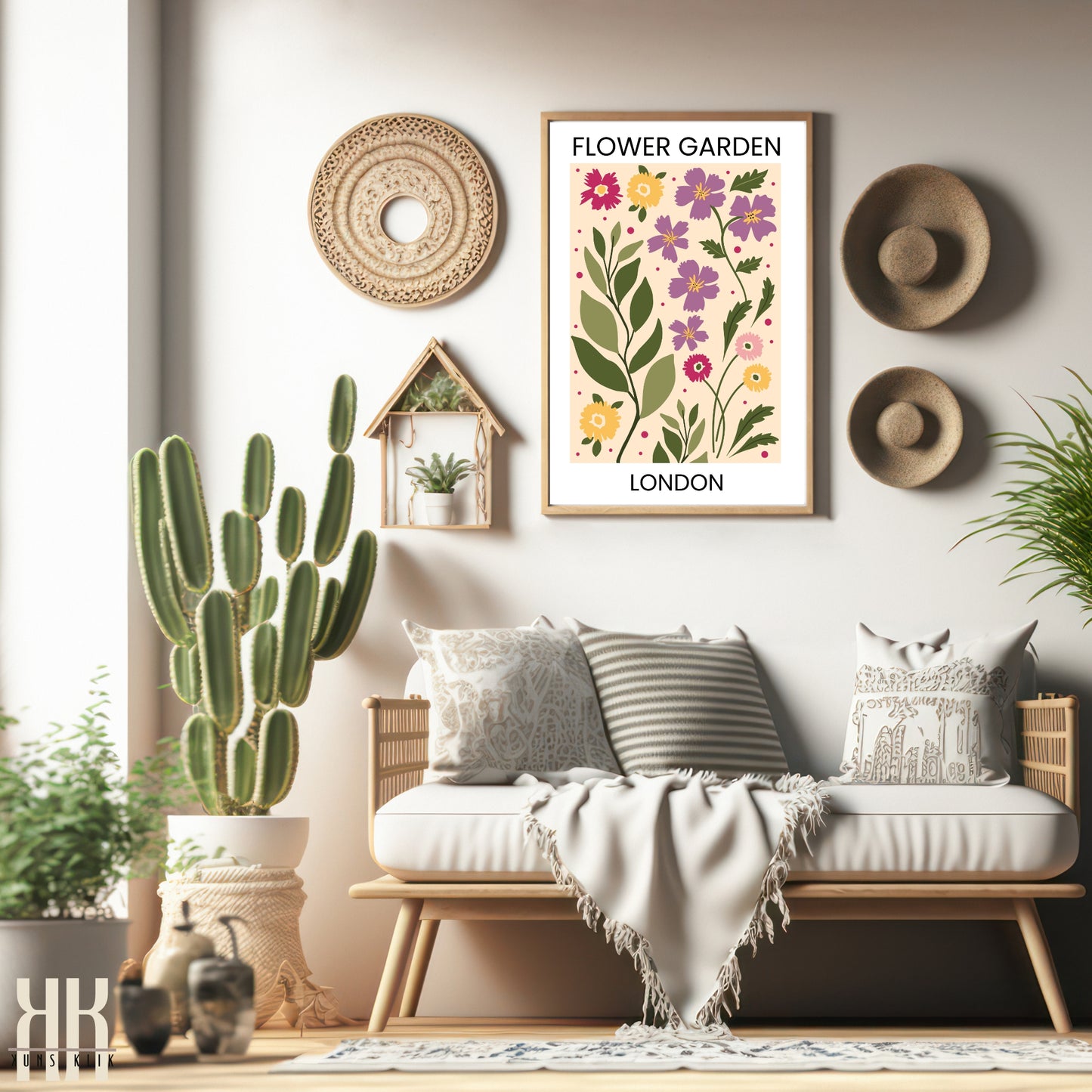 Flower Power Flower Pattern Art Print - 5