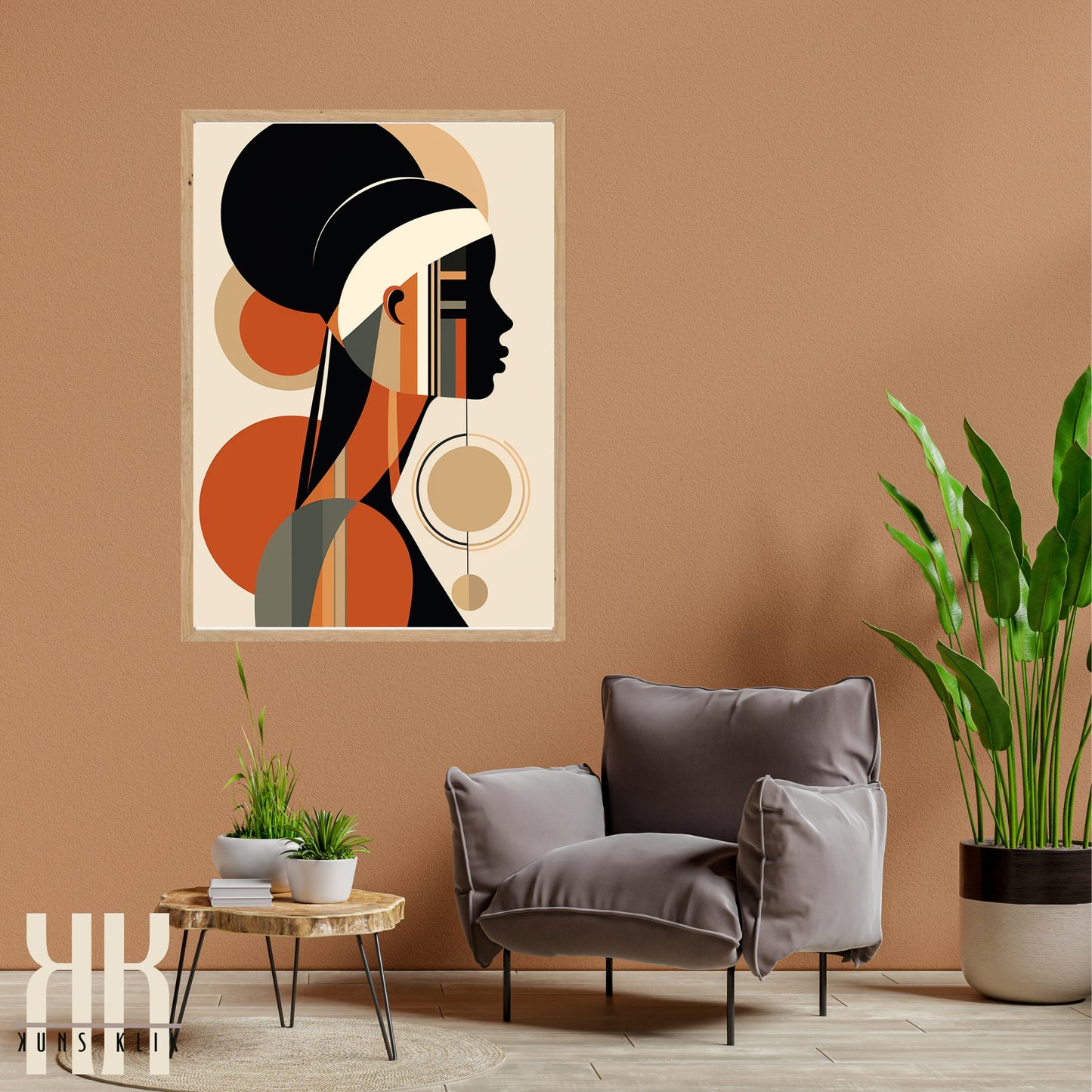 Chic Minimalist Abstract Female Wall Art - 2