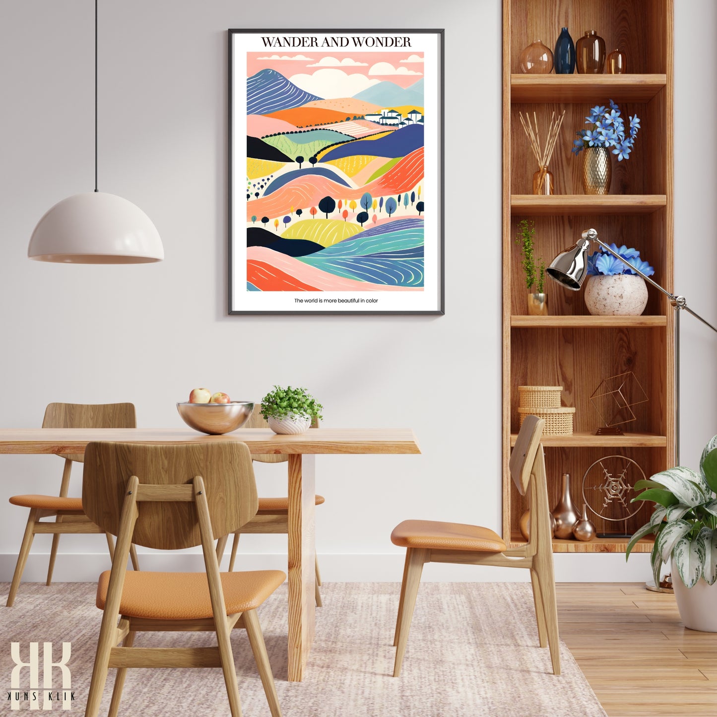 Colourful Contemporary Wall Art Poster - 21