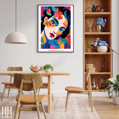 Colourful Contemporary Wall Art Poster - 12