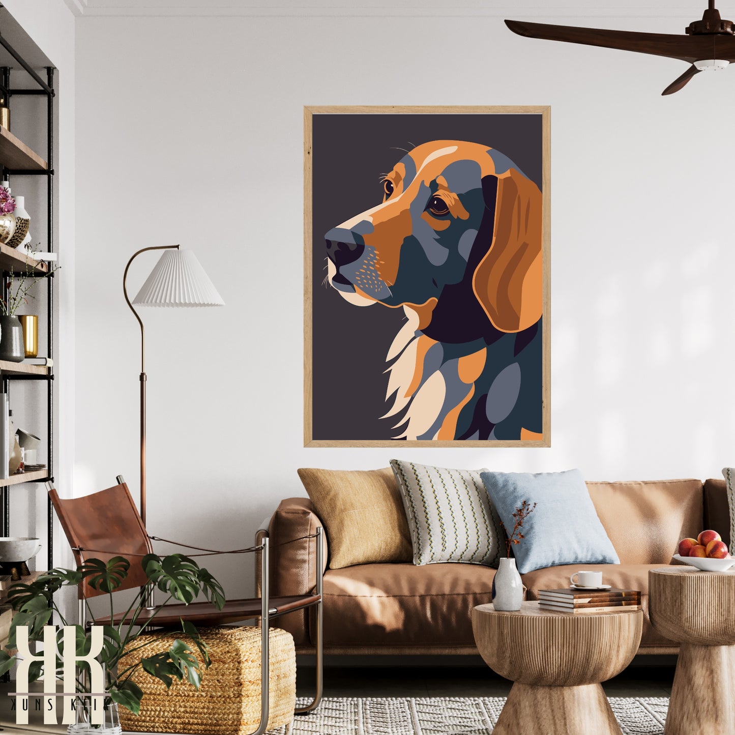 Modern Minimalist Dog Wall Art - 3