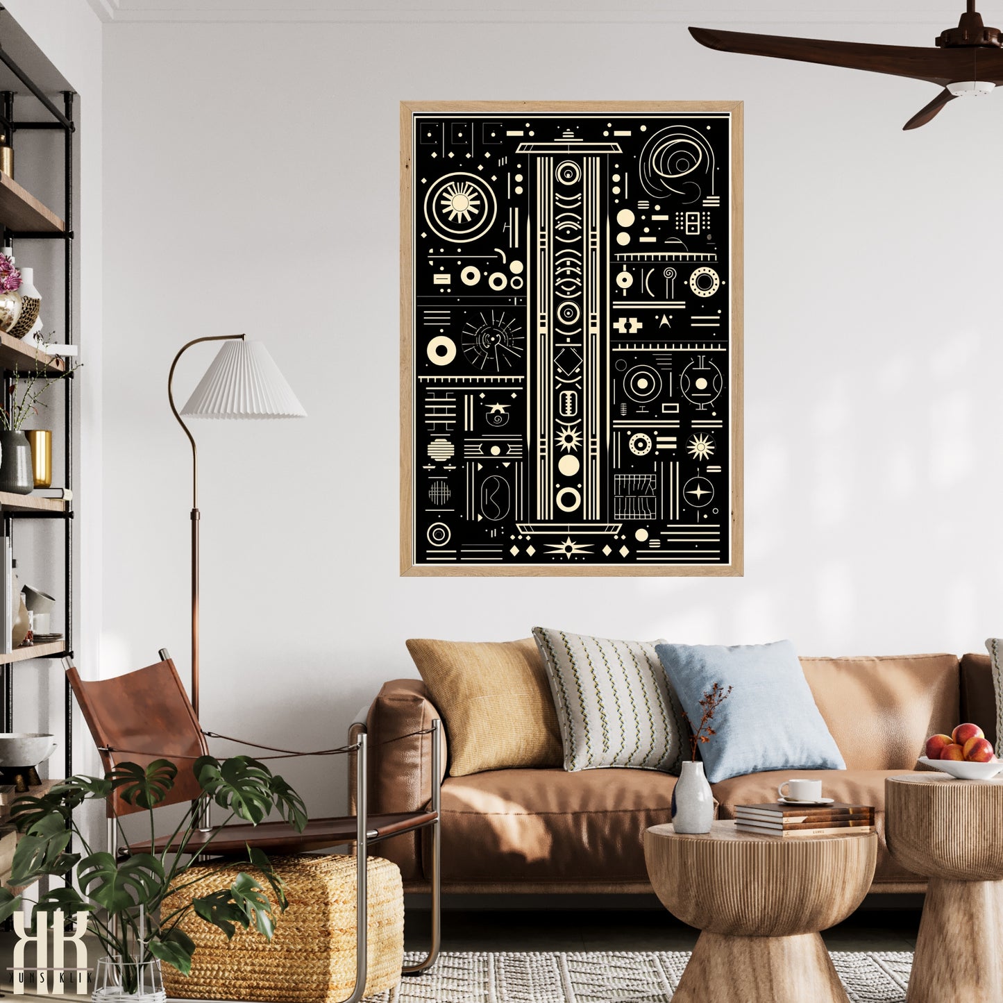 Modern Abstract Circuitry Pattern Art - 11