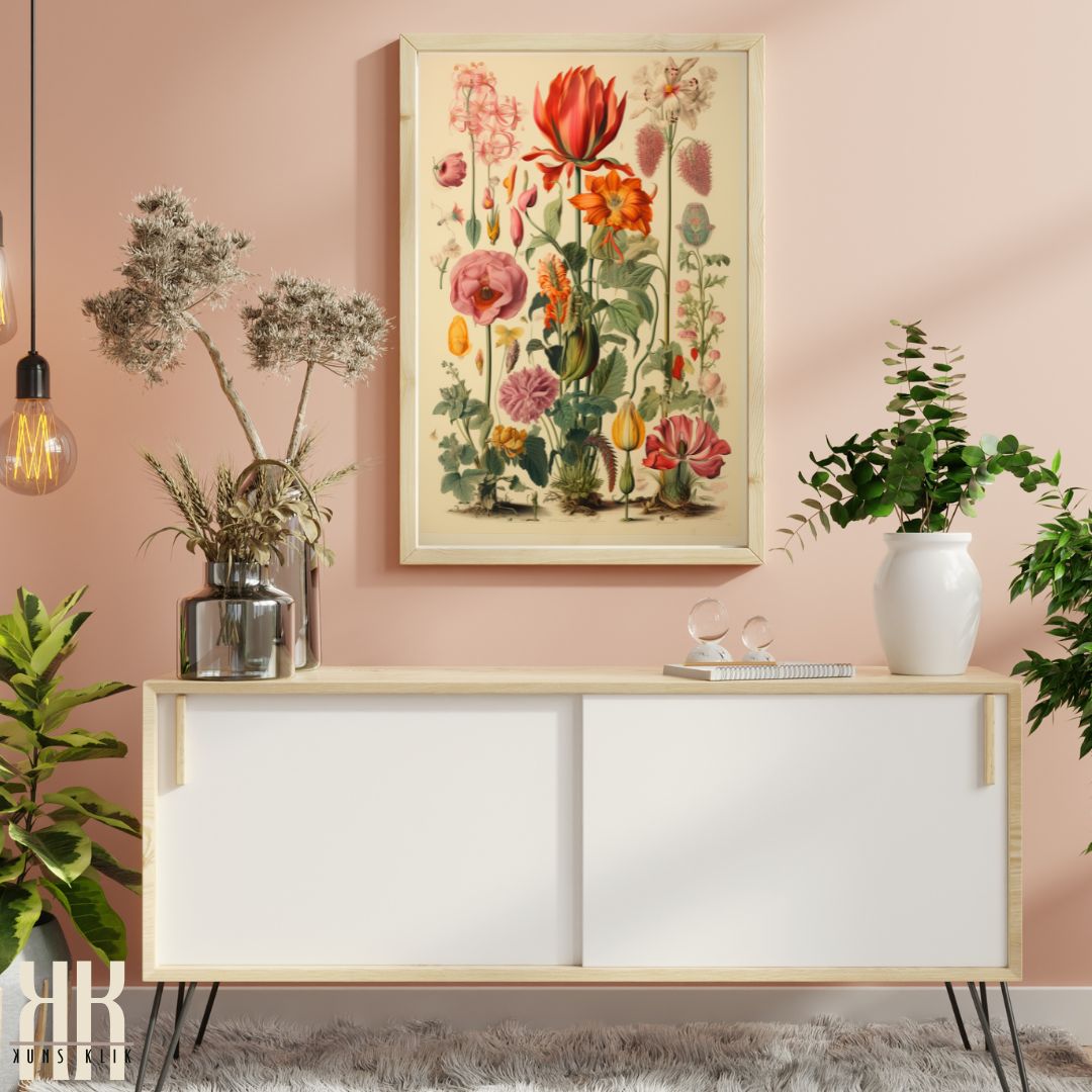 Flower Botanical Art Print Poster