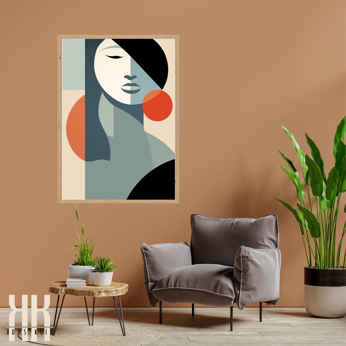 Chic Minimalist Abstract Female Wall Art - 12