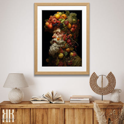 Bearded Old Man Botanical Wall Art Print